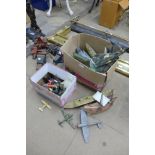 Assorted vintage toys and model ships, etc.