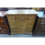 A George III mahogany chest of drawers