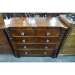 A Victorian mahogany chest of drawers