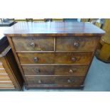 A Victorian mahogany chest of drawers