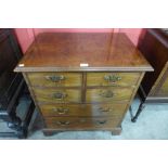 A George II style mahogany bachelor's chest of drawers