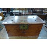 A small 19th Century Javanese teak chest