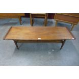 A teak coffee table