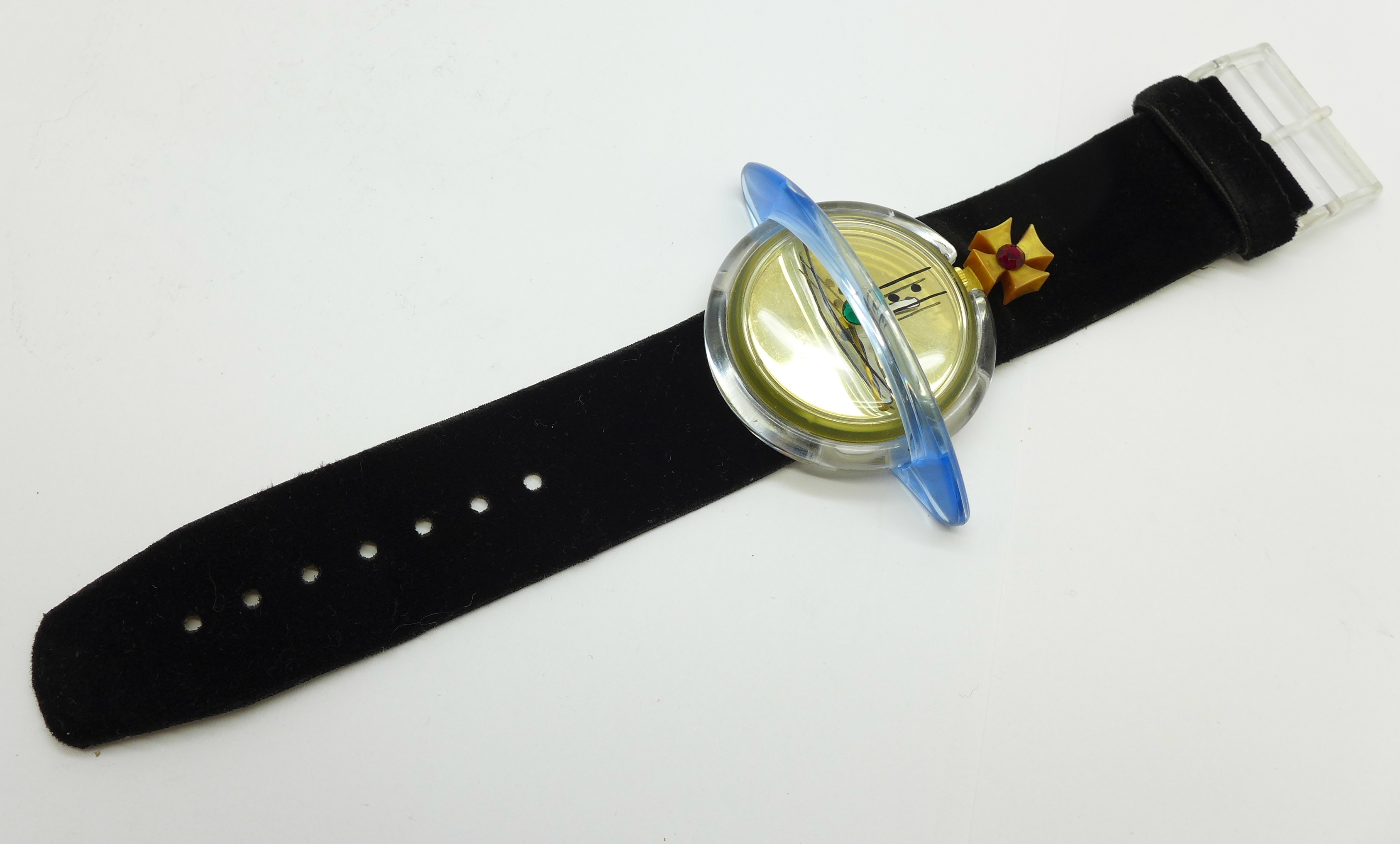 A Vivienne Westwood Pop Swatch wristwatch