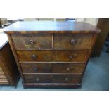 A Victorian mahogany chest of drawers