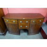 A George IV mahogany bow front sideboard