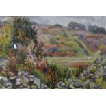 Fred Lawson, landscape, watercolour, 24 x 34cms, framed