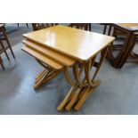 A Nathan teak nest of tables