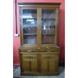 A Victorian walnut bookcase