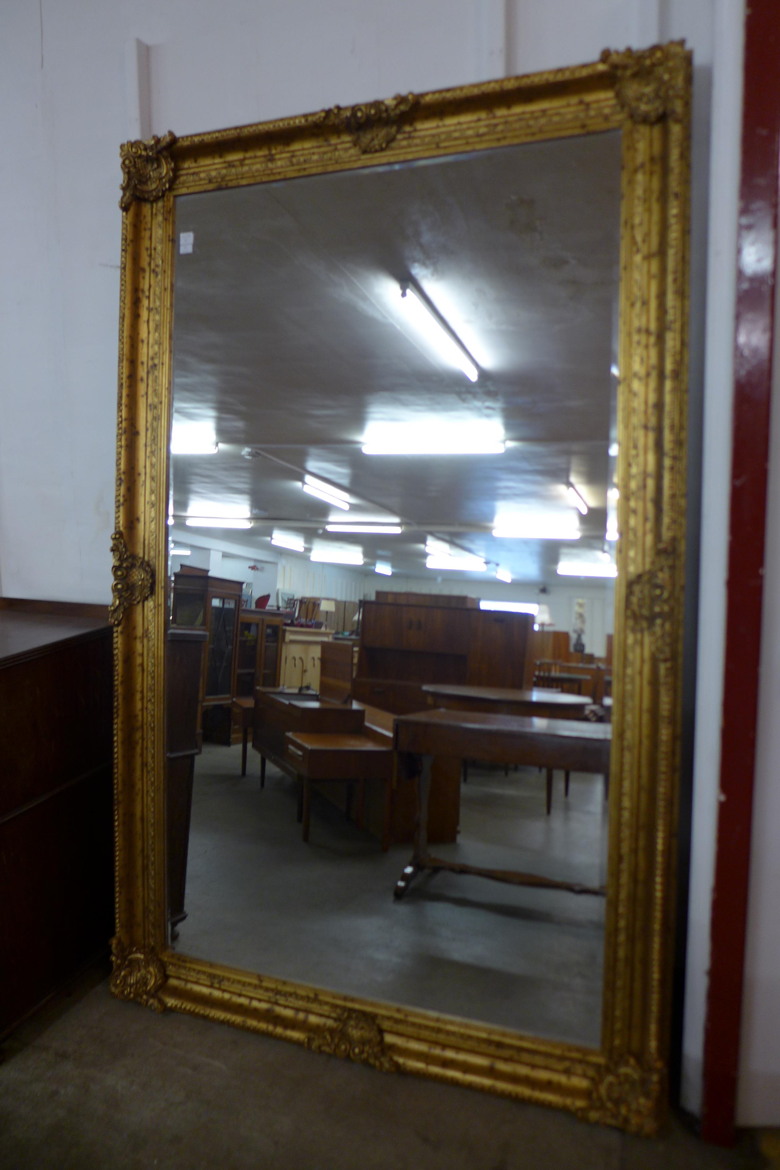 A very large French style gilt framed mirror, 240 x 150cms, (M271191) #