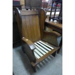 An elm cottage armchair