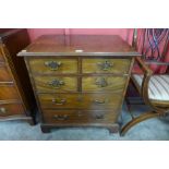 A George II style mahogany bachelor's chest of drawers