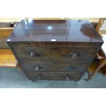 A Victorian mahogany chest of drawers