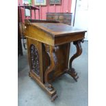 A Victorian rosewood Davenport