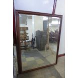 A mahogany framed mirror