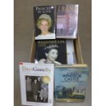 A collection of books including royalty **PLEASE NOTE THIS LOT IS NOT ELIGIBLE FOR POSTING AND
