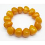 An amber bracelet