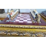 A chess set, Cats and Dogs