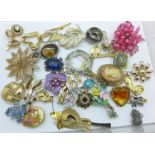 Forty brooches
