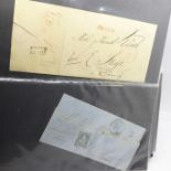 Stamps:- Switzerland and Italy postal history in album (44 covers)