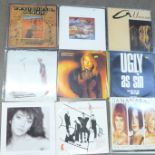 Fifty-one LP records and 12" singles, 1980's New Wave and alternative, etc.