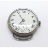 A silver Unicorn wristwatch, the case marked R.W.C.Ltd., (Rolex Watch Co.), with Edinburgh import