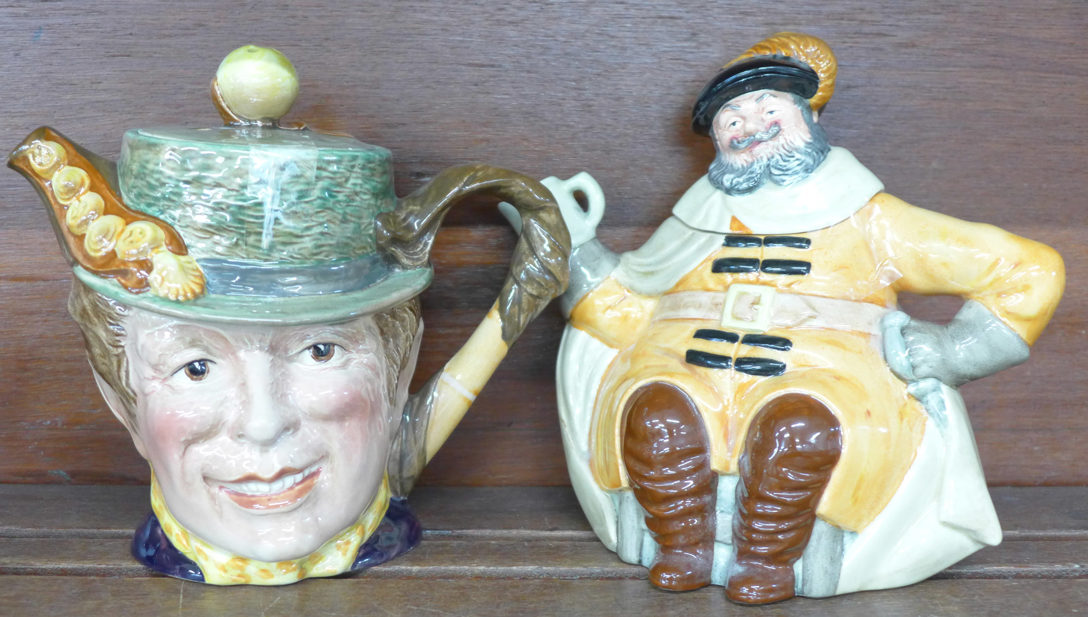 A Beswick and a Royal Doulton character teapot and three Beswick character mugs - Image 2 of 2