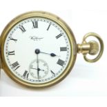 A Waltham gold plated pocket watch