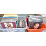 Two boxes of LP records, 1970's, 1980's, comedy, easy listening, etc. **PLEASE NOTE THIS LOT IS