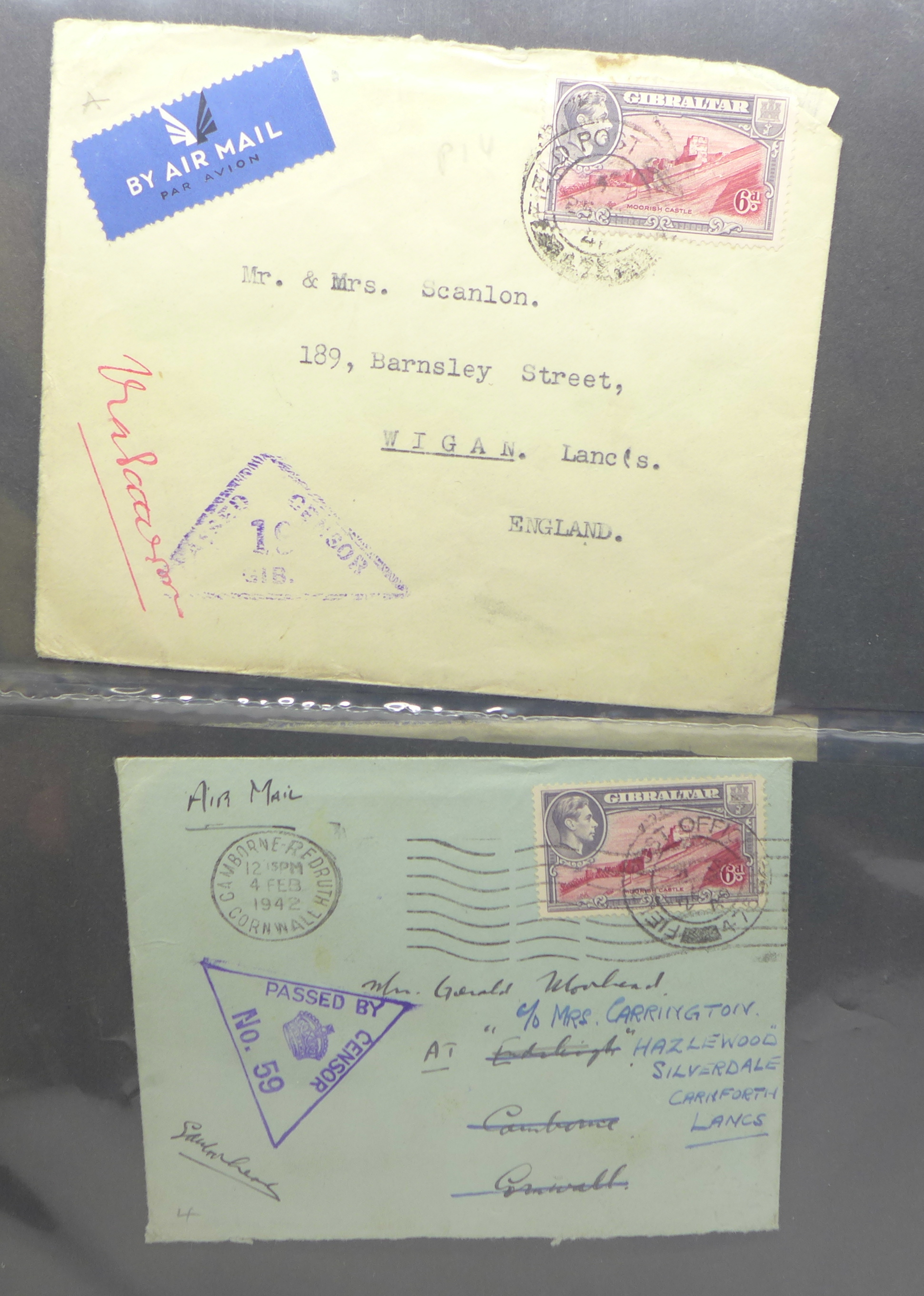 Stamps:- Gibralter postal history and First Day Covers (46 covers) - Image 3 of 7