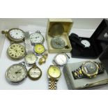 Wristwatches and pocket watches, Sekonda, Ingersoll, etc.