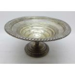 A sterling sweetmeat dish, weighted, 16cm