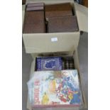 Two boxes of books and a collection of annuals, including a set of Odhams Press novels **PLEASE NOTE