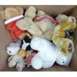 Nineteen Teddy bears, Harrods, Gund, Fraser, etc.**PLEASE NOTE THIS LOT IS NOT ELIGIBLE FOR