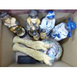 Oriental china and figures**PLEASE NOTE THIS LOT IS NOT ELIGIBLE FOR POSTING AND PACKING**