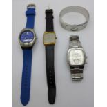 Four wristwatches:- two Seiko, Accurist and Dolce and Gabbana