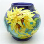 A Moorcroft Topeka globular limited edition vase, designed by Jeanne McDougall, dated 2000, numbered