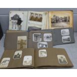 Photograph albums including 19th Century views of Brighton, Blackpool and Derby **PLEASE NOTE THIS