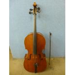 A cello with bow