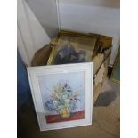 Assorted watercolours and prints (15)