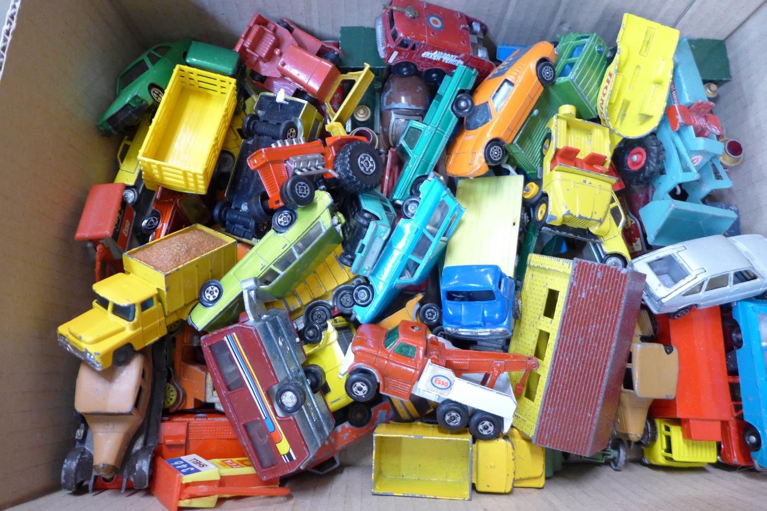A collection of die-cast model vehicles