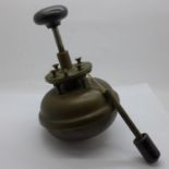 An early 20th Century hand operated bell for a tram or trolley bus