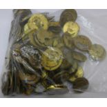 A large collection of pocket watch movements ( no dials ), a/f