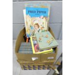 A box of books including children's