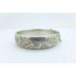 A Charles Horner silver bangle, 26g