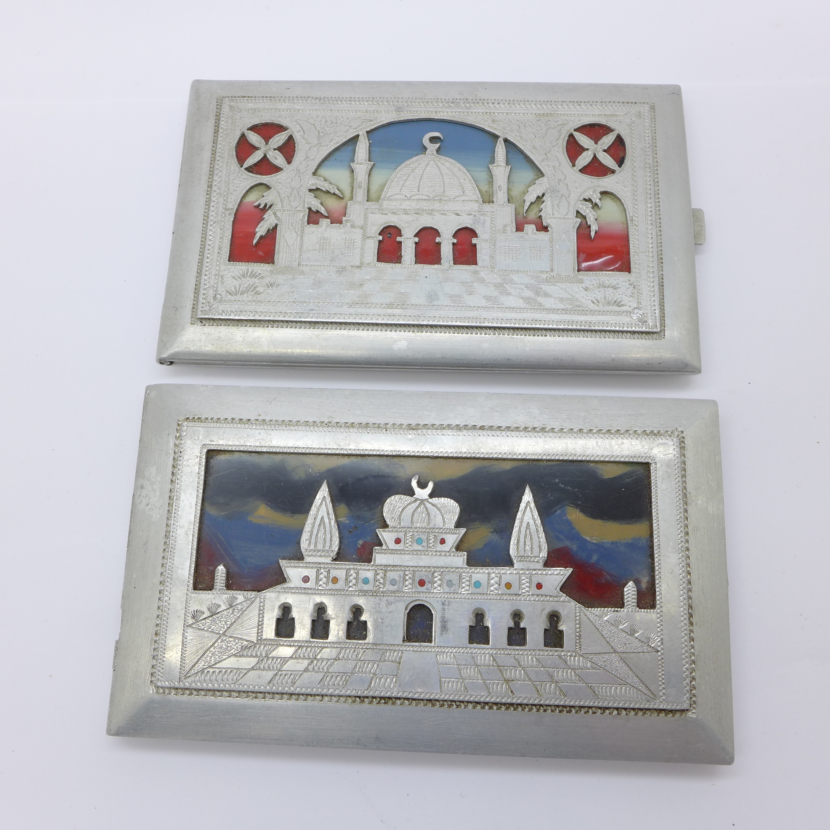 Two Egyptian cigarette cases - Image 2 of 4
