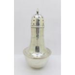 A silver sugar shaker, Birmingham 1930, 132g