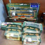 Ten Corgi Eddie Stobart model lorries, boxed