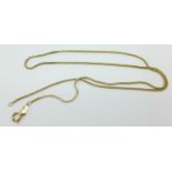 A 9ct gold chain, 5.8g