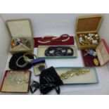 Costume jewellery including vintage